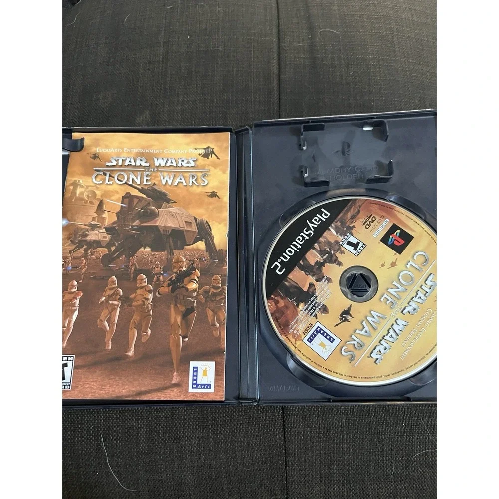 Star Wars: The Clone Wars‎ (Sony PlayStation 2, PS2) W/ Manual